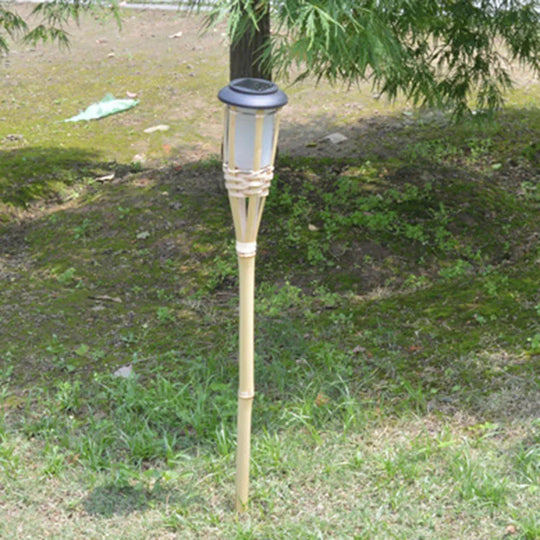 Solar Gartenfackeln im Bambus-Design 3