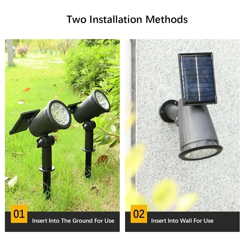 Solar Gartenleuchte Wetterfest LED Spotlights Für Stimmungsvolle Beleuchtung Im Garten 7