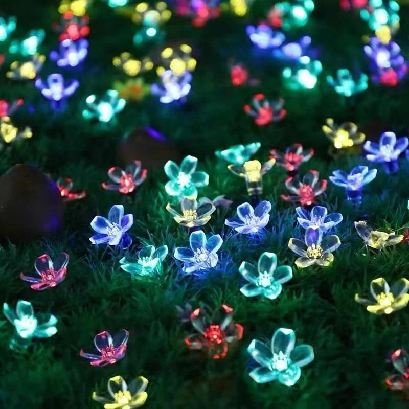 Solar Gartenleuchten Blumenstil für Außenbereich 2