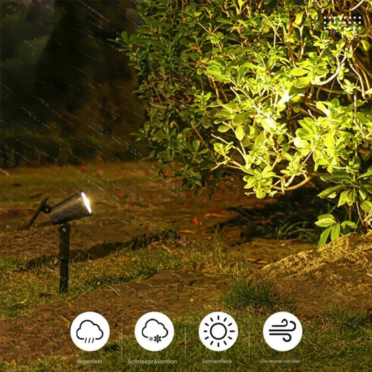 Solar Gartenstrahler mit 9 LED-Farben 7