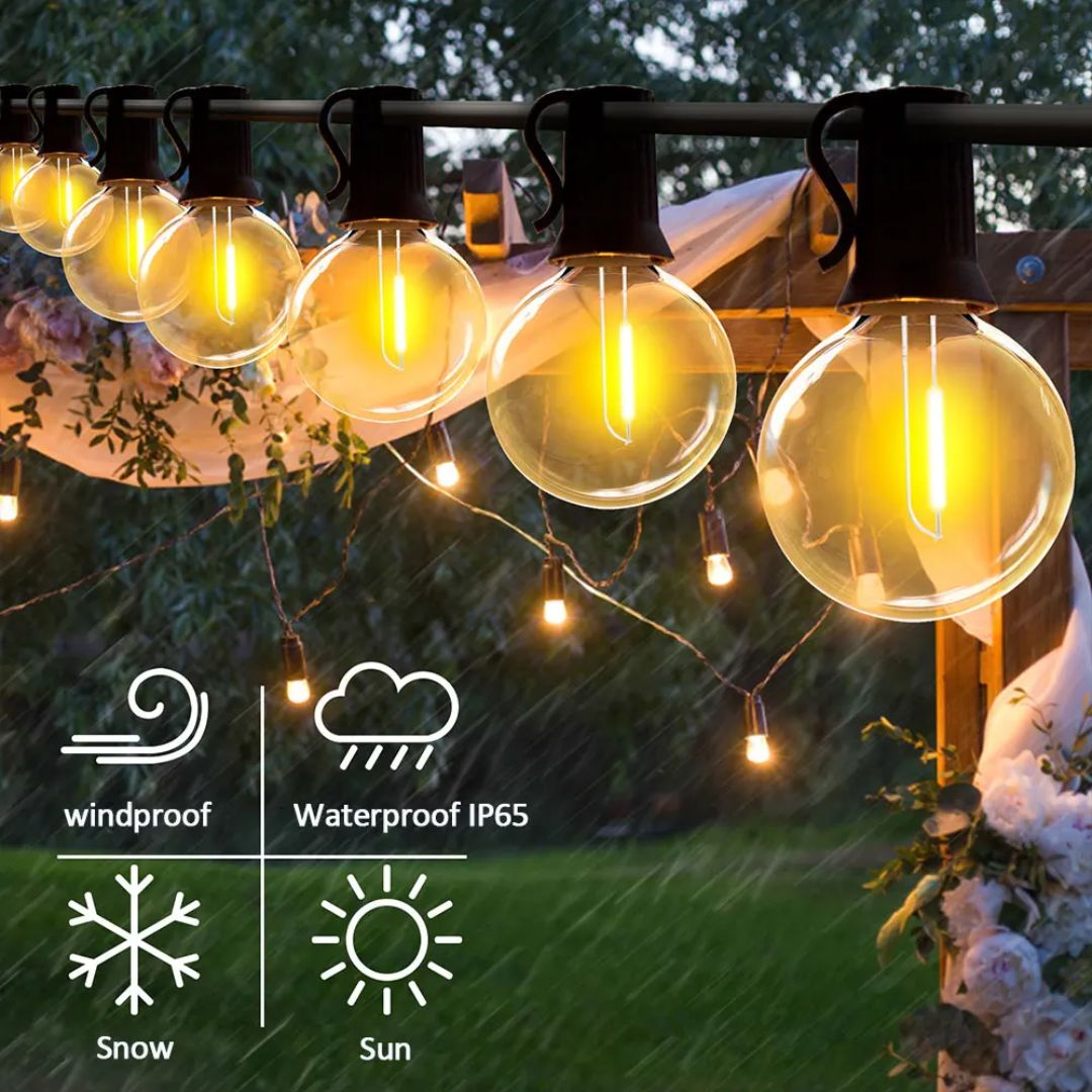 Solar Lichterkette Außen Wasserdicht für Gartenpartys und Romantische Abende 1