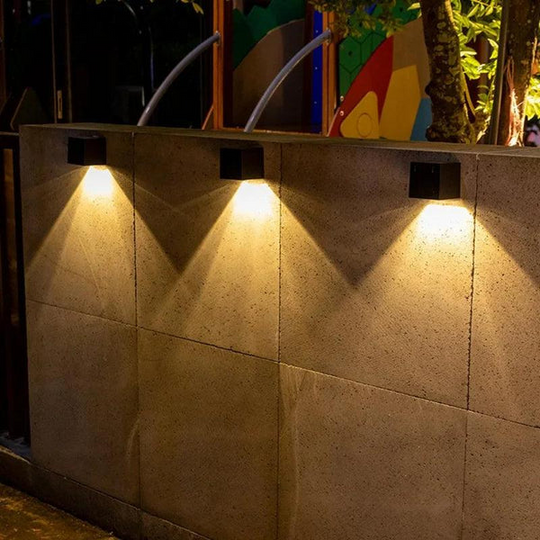 Solar Wandleuchte Außen Mit Zwei Beleuchtungsmodi - LED Außenwandleuchte Wetterfest 1