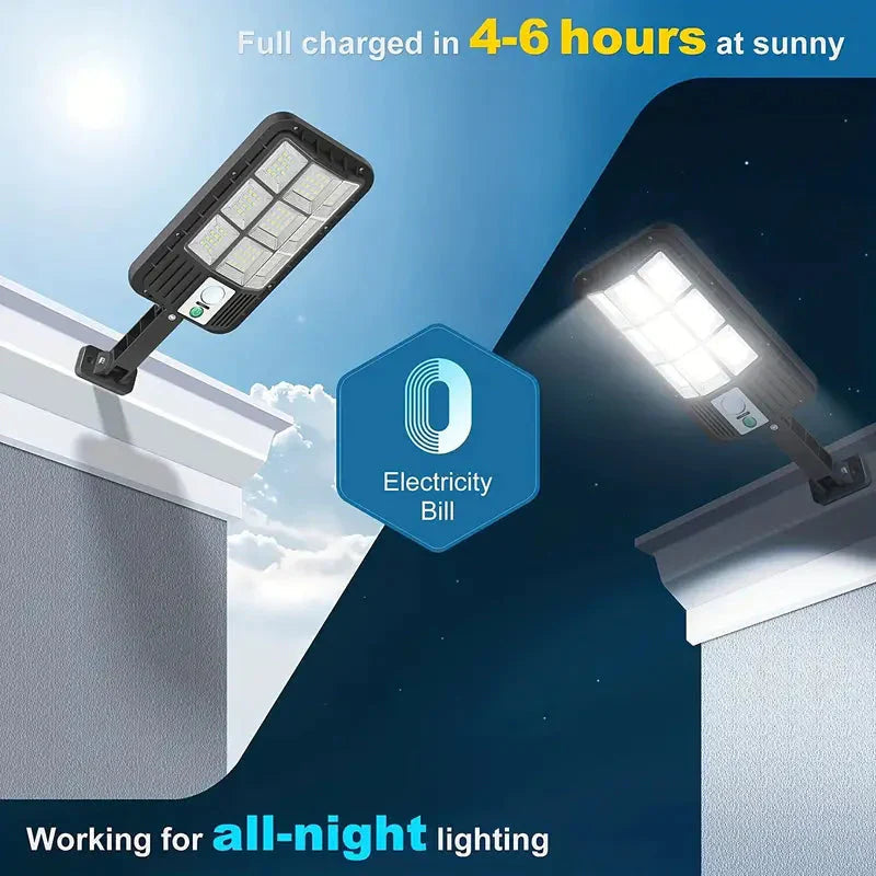 Solarbetriebene Außenleuchte mit Bewegungsmelder und 5000 Lumen 2
