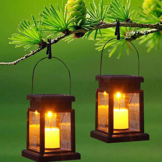 Solarbetriebene Gartenlaterne LED für Balkon 0