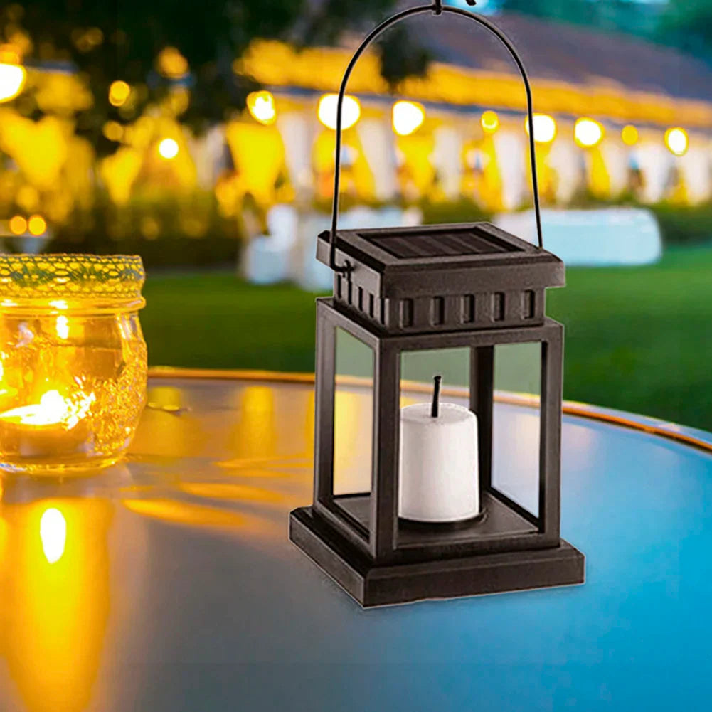 Solarbetriebene Gartenlaterne LED für Balkon 1