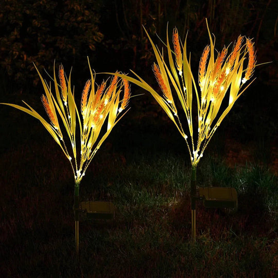 Solarbetriebene Gartenlichter 2er-Pack für stilvolle Beleuchtung 0