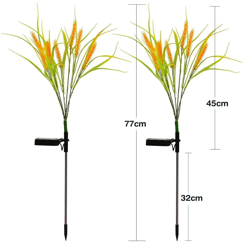 Solarbetriebene Gartenlichter 2er-Pack für stilvolle Beleuchtung 6