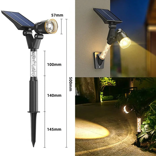 Solarbetriebene LED-Gartenstrahler für Außenbereiche 5