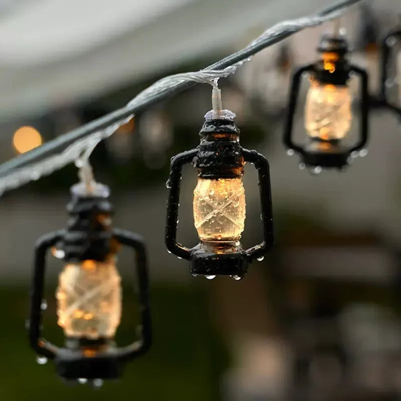 Solarbetriebene LED-Lichterkette mit Flammeneffekt für Außenbereich 2