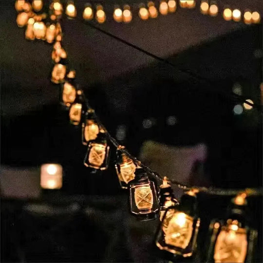 Solarbetriebene LED-Lichterkette mit Flammeneffekt für Außenbereich 4