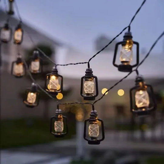 Solarbetriebene LED-Lichterkette mit Flammeneffekt für Außenbereich 5