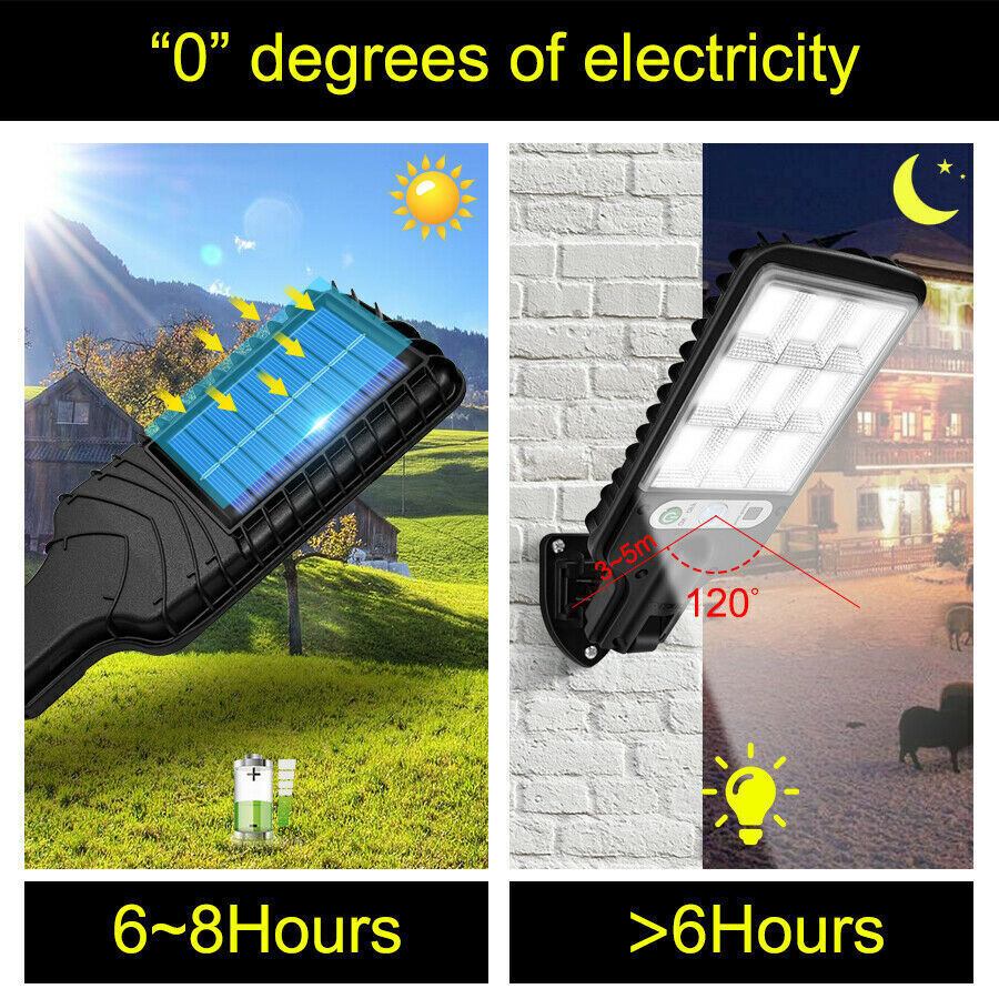 Solarbetriebene LED-Torlampe für Außenbereiche 6
