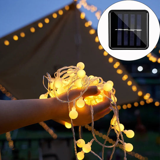 Solarbetriebene Partybeleuchtung Für Gartenpartys Und Feste 1