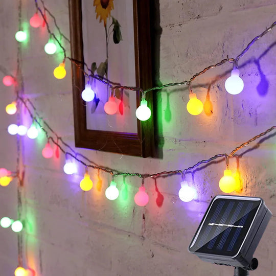 Solarbetriebene Partybeleuchtung Für Gartenpartys Und Feste 2