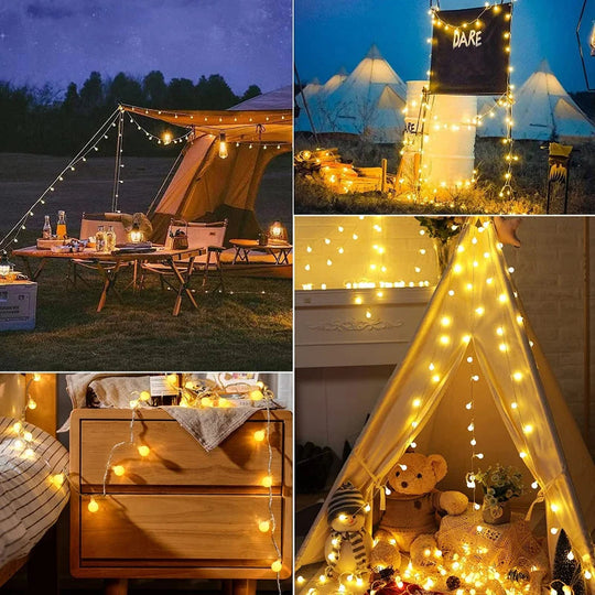 Solarbetriebene Partybeleuchtung Für Gartenpartys Und Feste 5