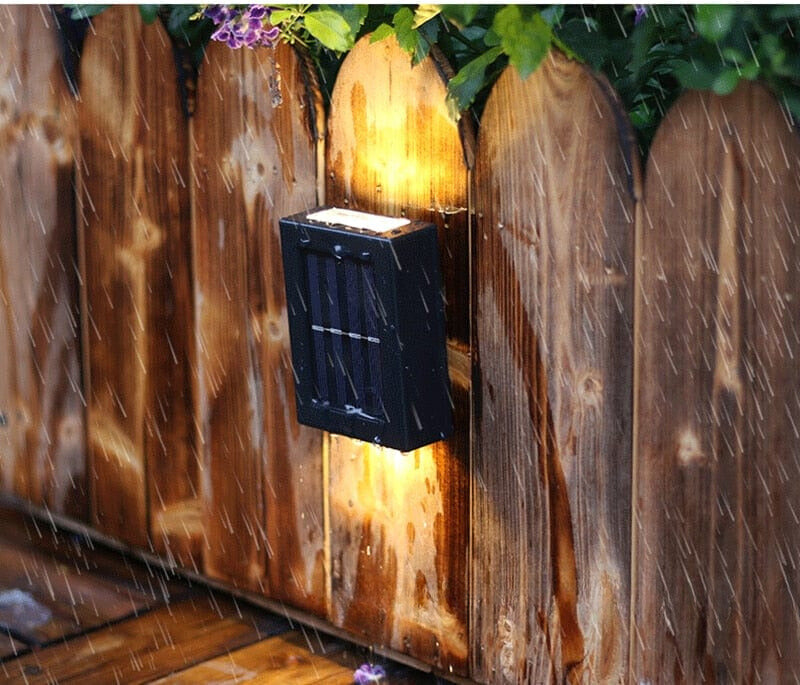 Solarbetriebene Wandleuchte für die Terrasse 4