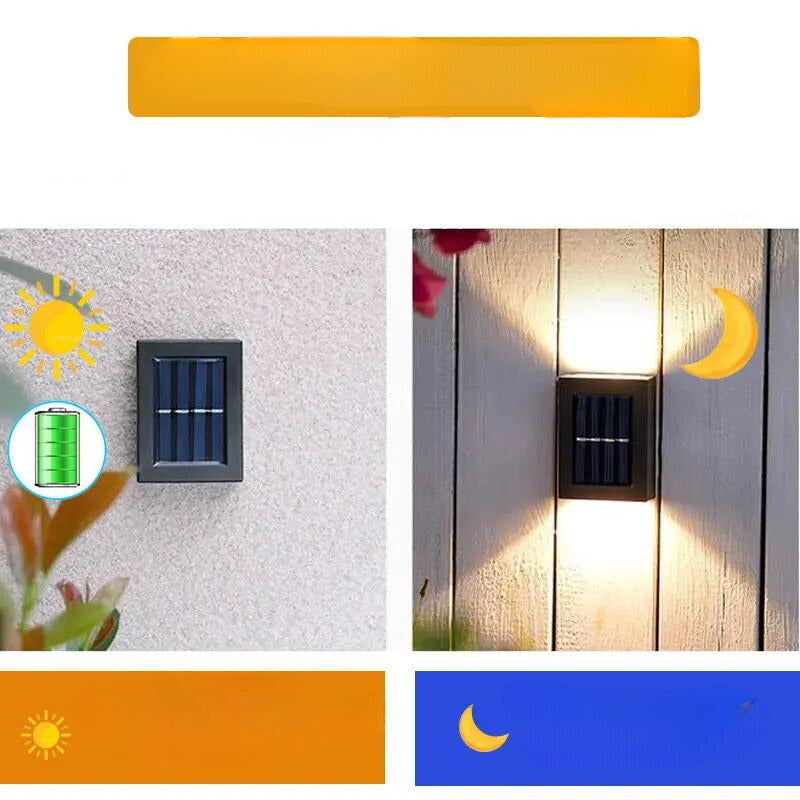 Solarbetriebene Wandleuchte für die Terrasse 6