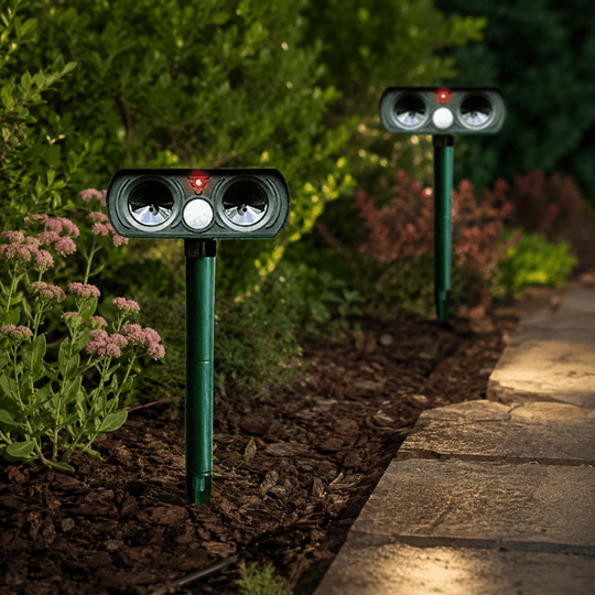 Solarbetriebener Tiervertreiber für Garten 1