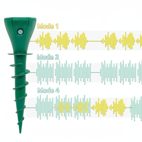Solarer Maulwurfsvertreiber mit Vibration für Garten 6