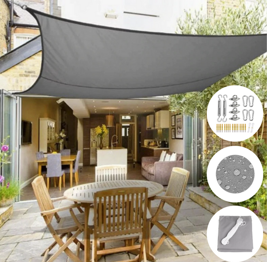 Sonnensegel Dreieck Wasserdicht für Terrasse und Balkon – Outdoor Schutz für Garten 1