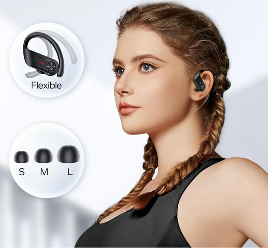 Sport Kopfhörer Bluetooth In Ear mit IPX7 Wasserschutz und 80 Stunden Spielzeit