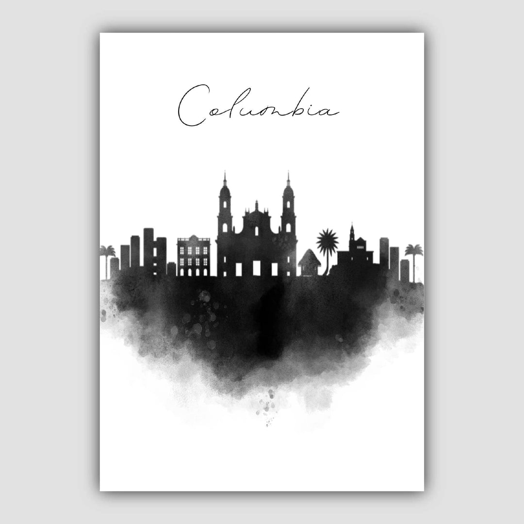 Stadtbild Druck Skyline Kunstwerk 0