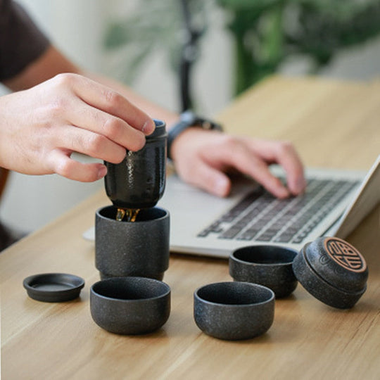 Stapelbares Tee Set für Teeliebhaber – Praktisches Tee Geschenkset für Reisen und Unterwegs 1