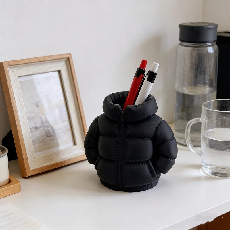 Stifthalter Mini Pufferjacke für kreative Büros 1