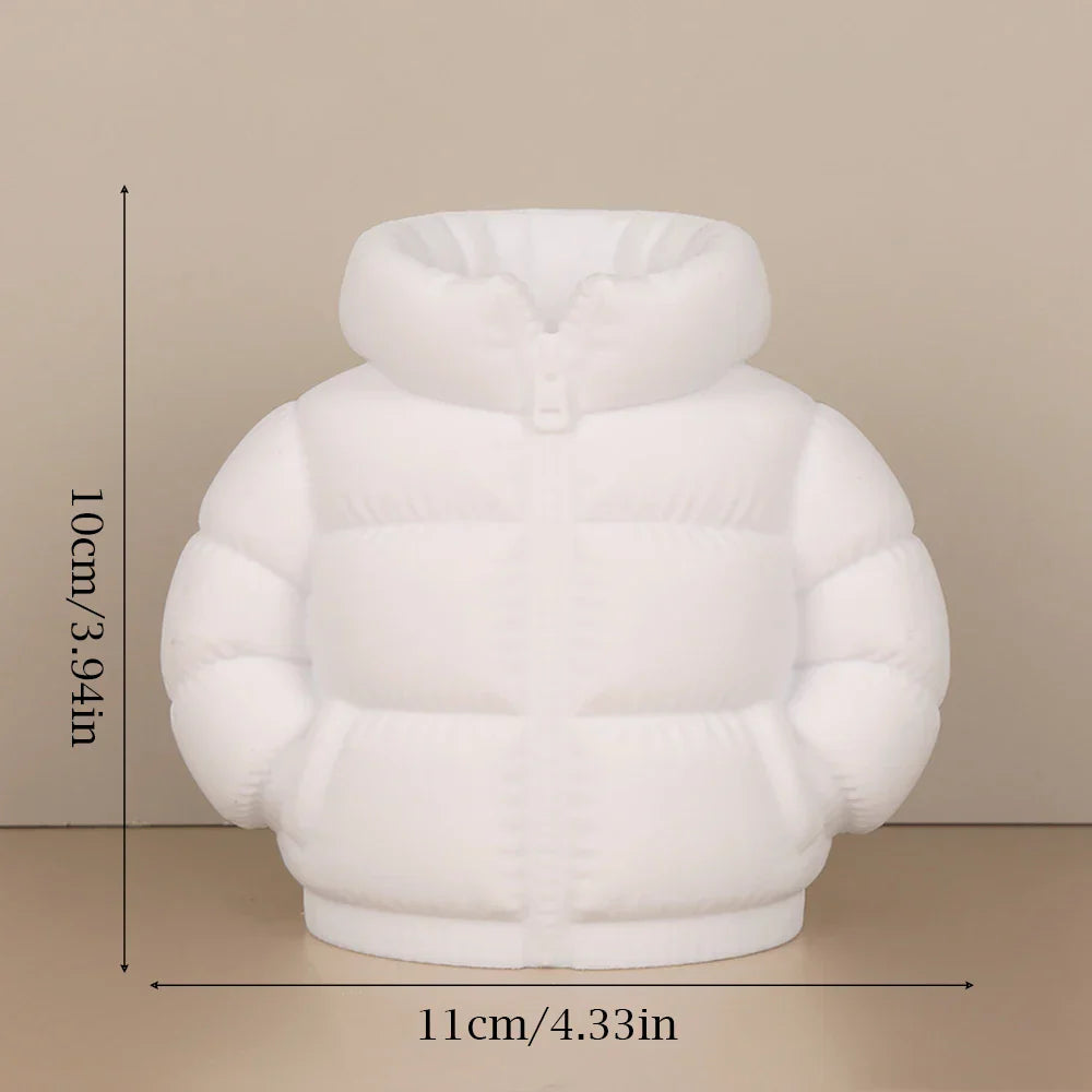 Stifthalter Mini Pufferjacke für kreative Büros 8