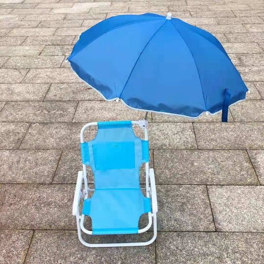 Strandkorb mit Sonnenschirm Komfortabel und Praktisch 2