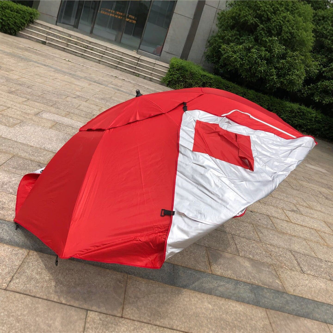 Strandschirm UV-beständig mit stabilem Stand 2
