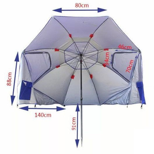 Strandschirm UV-beständig mit stabilem Stand 4