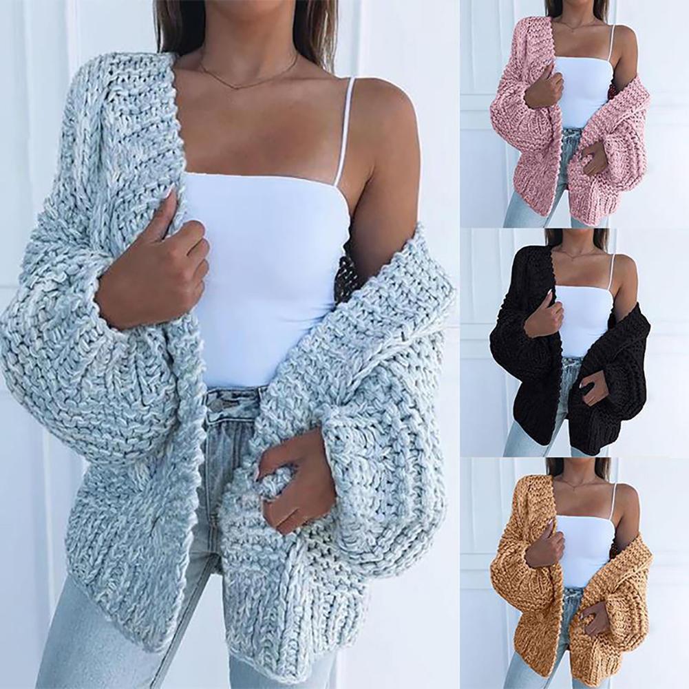 Strickjacke Aus Grobstrick