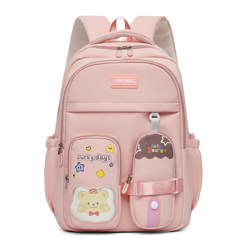Studentenrucksack mit niedlicher Illustration für Damen und Herren 4