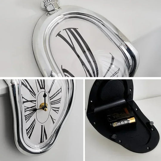 Surrealistische Wanduhr im Dali-Stil für Zuhause und Garten 4