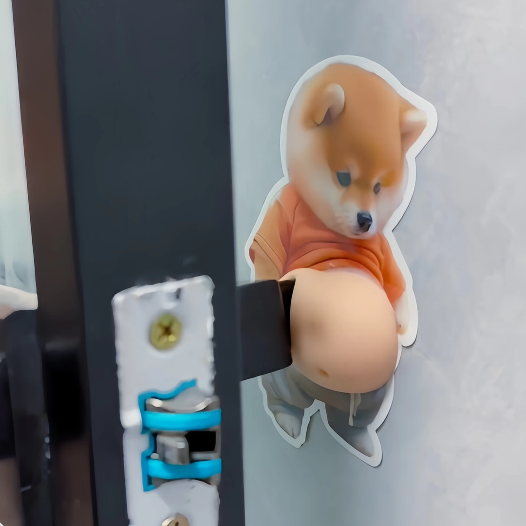 Süßer Shiba Silikon-Aufkleberschutz 1