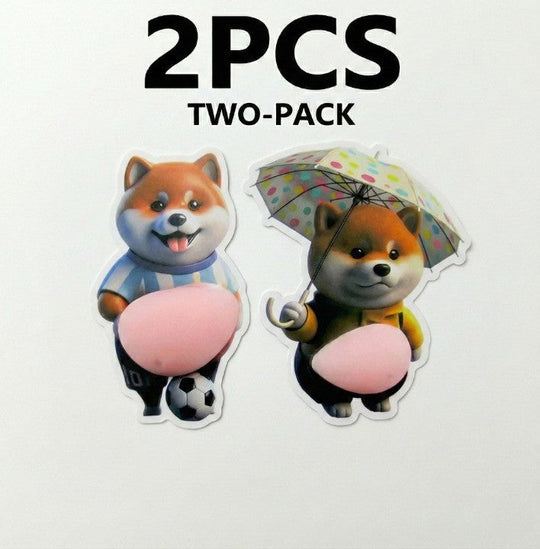 Süßer Shiba Silikon-Aufkleberschutz 7