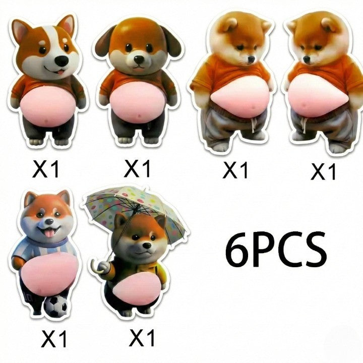 Süßer Shiba Silikon-Aufkleberschutz 9