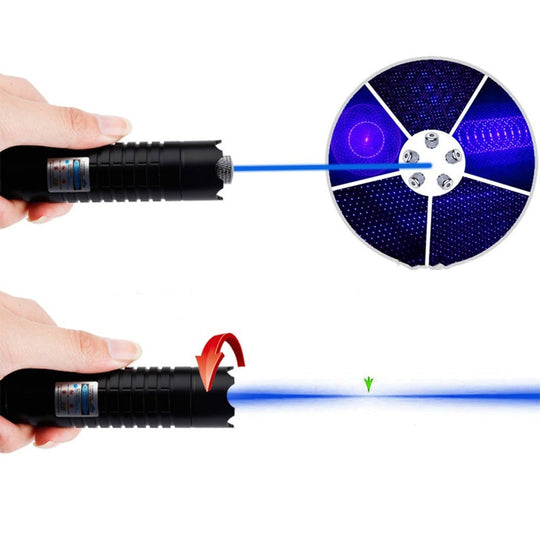 Taktische Taschenlampe mit Blauem Laserstrahl für Outdoor-Abenteuer 2