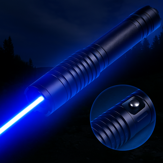 Taktische Taschenlampe mit Blauem Laserstrahl für Outdoor-Abenteuer 4