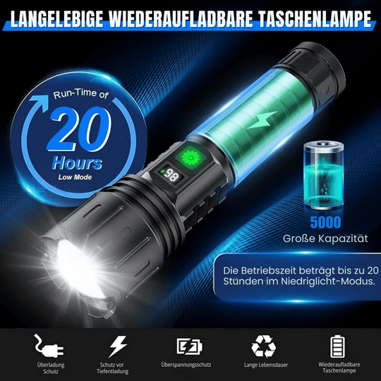 Taschenlampe 100.000 Lumen Vielseitig 2