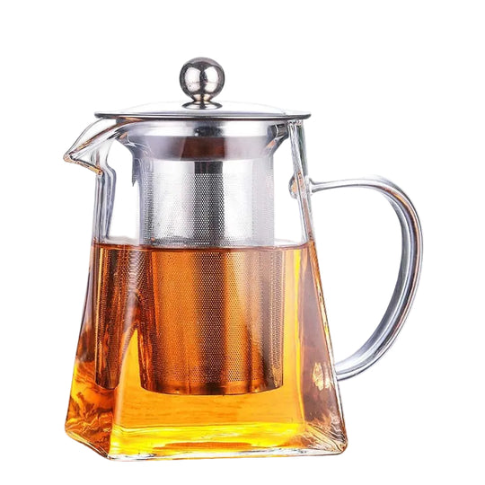 Teekanne Glas Mit Sieb Für Aromatischen Tee Genuss 0