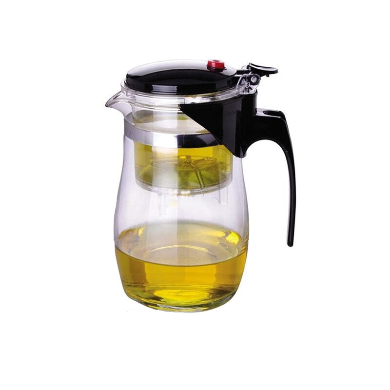 Teekanne Glas mit Sieb Hitzebeständig Modernes Design für Teeliebhaber 6