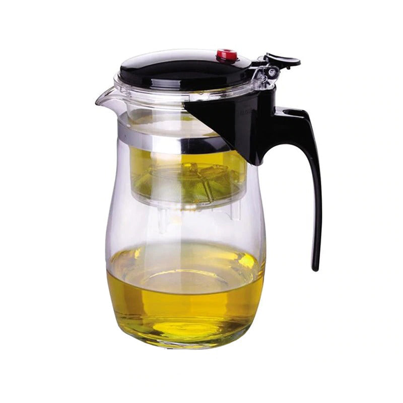 Teekanne Glas mit Sieb Hitzebeständig Modernes Design für Teeliebhaber 8