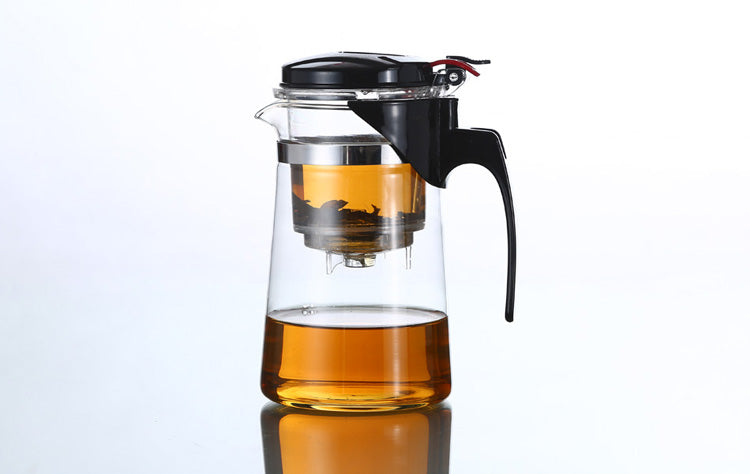 Teekanne mit Auslaufsicherem Teesieb aus Glas 1