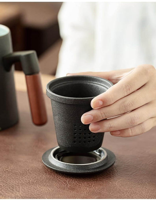 Teetasse Japanischer Stil mit Filter 400 ml 4