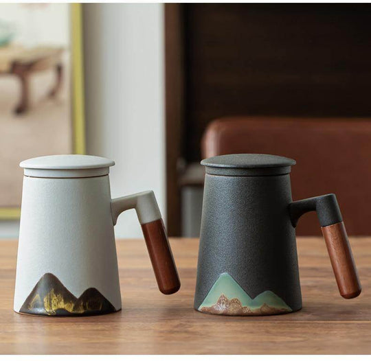 Teetasse Japanischer Stil mit Filter 400 ml 5