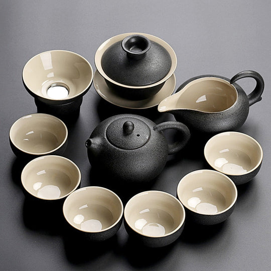 Teetassen-Set Chinesischer Stil Mit Kunstvollen Details 0