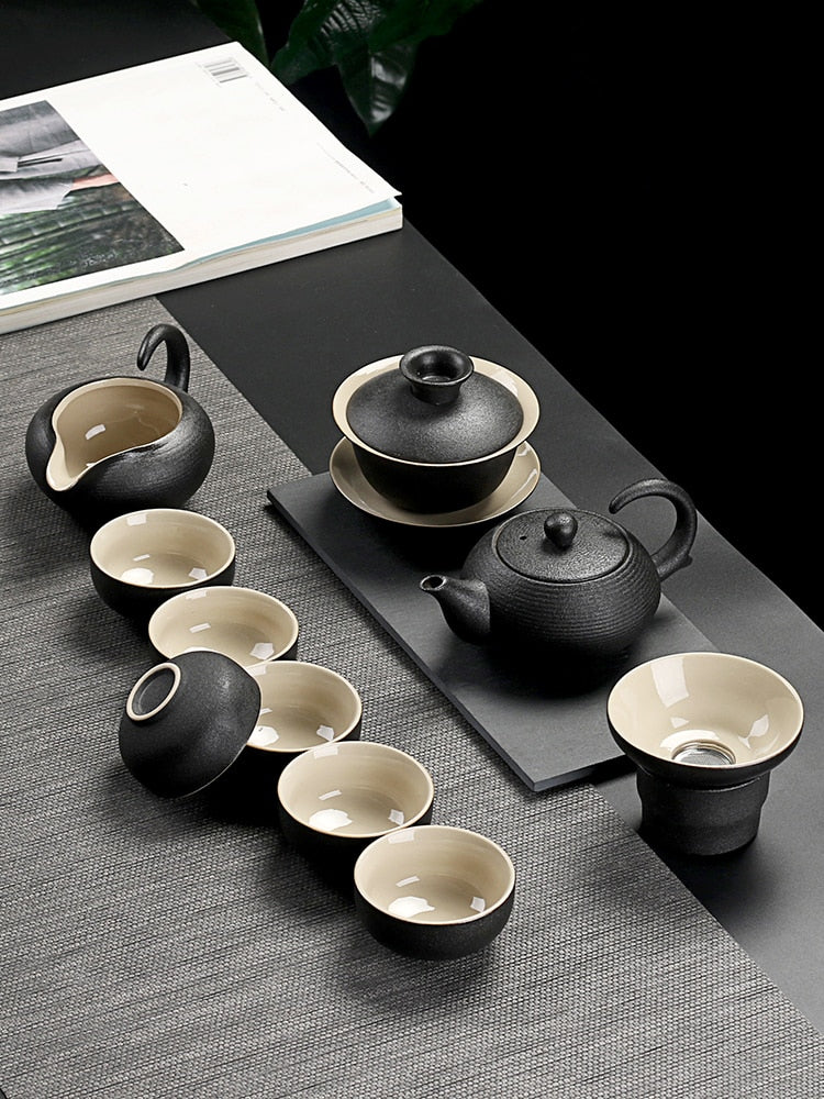 Teetassen-Set Chinesischer Stil Mit Kunstvollen Details 2