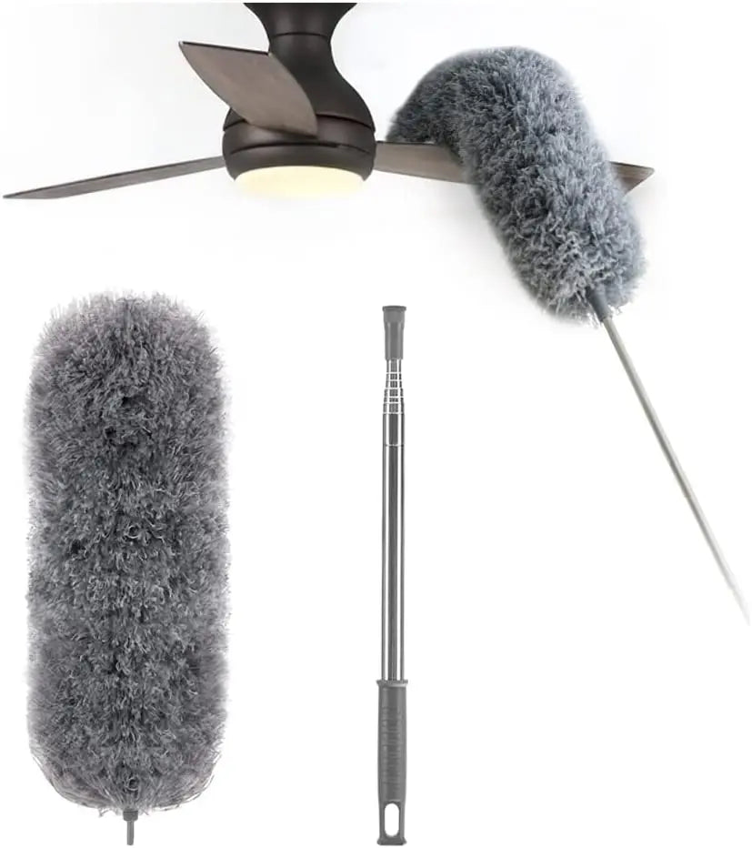 Teleskop-Staubwedel mit flexiblem Kopf 6
